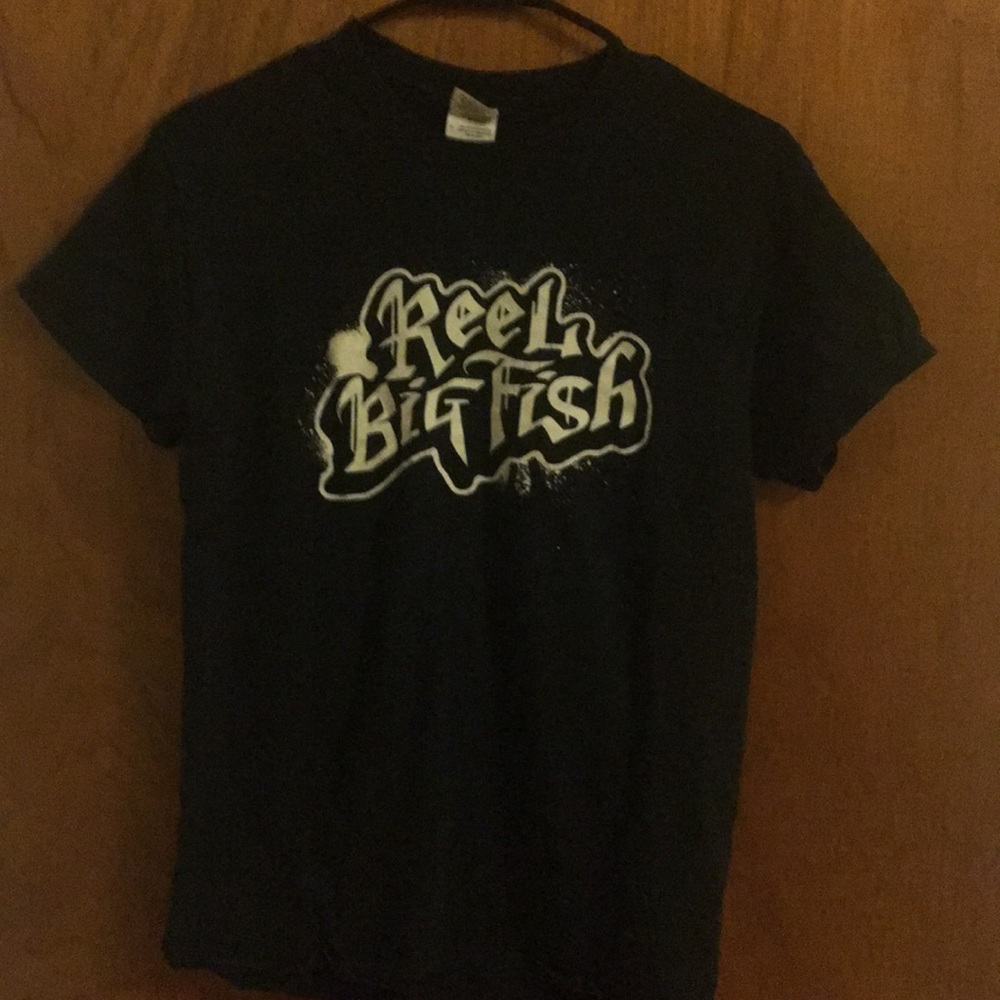 Black Reel Big Fish T Shirt